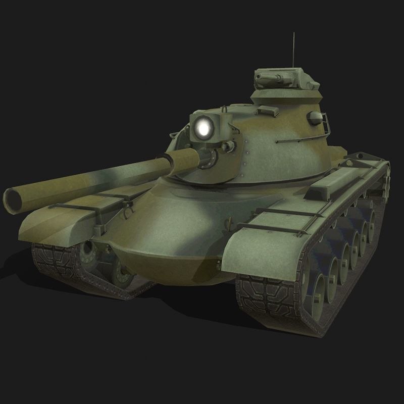 3D model m48 patton tank - TurboSquid 1536780