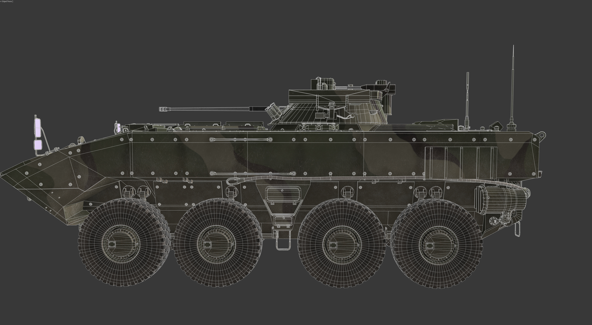 Modello 3D K17 Boomerang Berezok Russian Army APC Game Ready Model ...