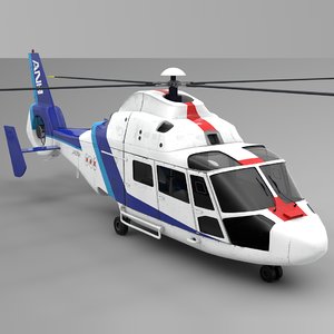 anh nippon airbus dauphin 3D model