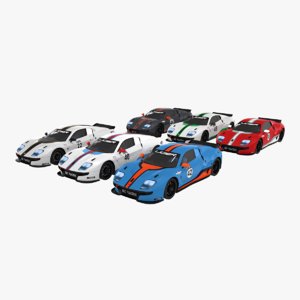 3D race ligier js2 r model
