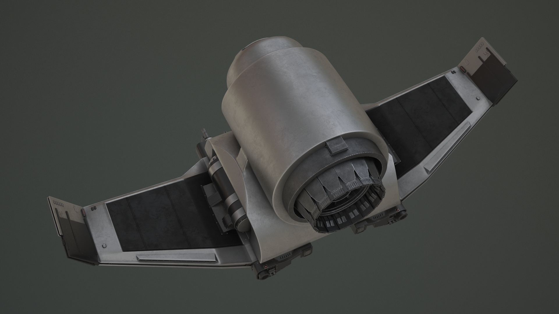 spaceship spacecraft vehicle 3d model