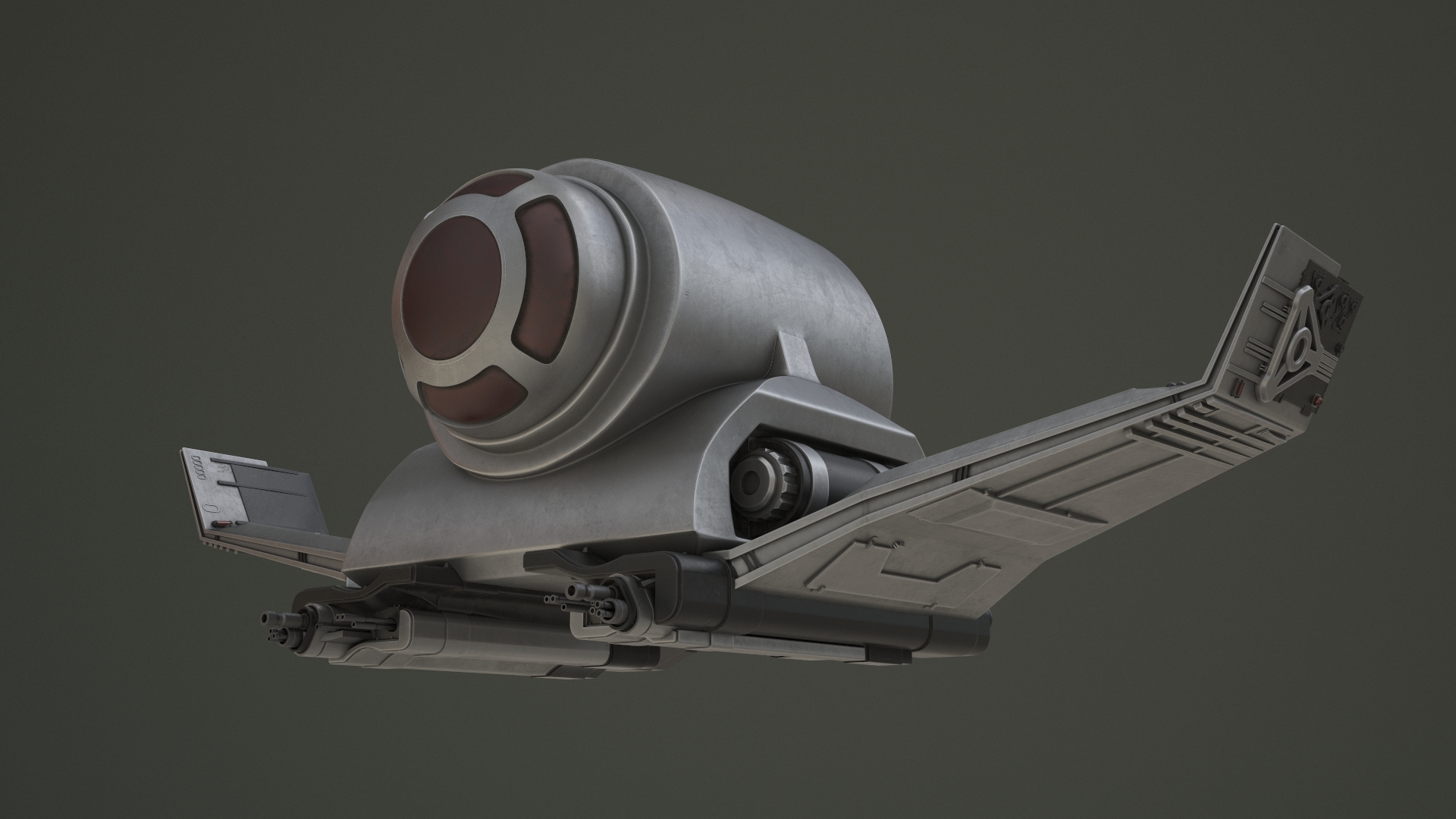 spaceship spacecraft vehicle 3d model