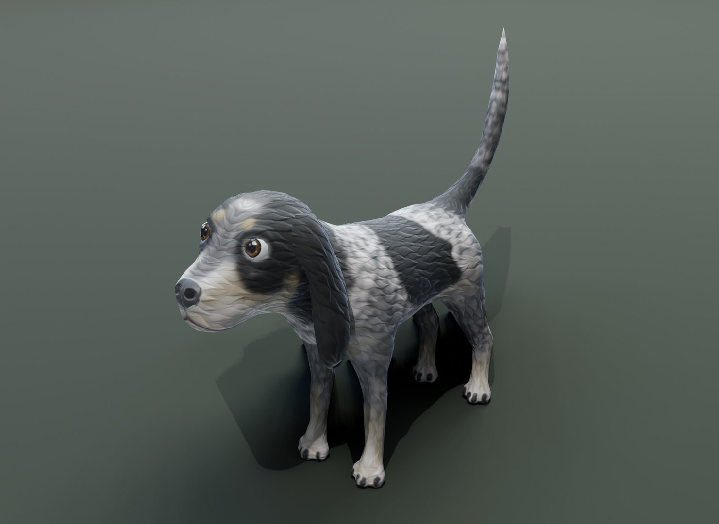 Cartoon hound dog animations 3D model - TurboSquid 1537188