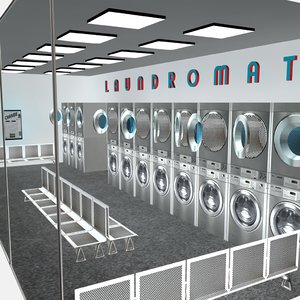 3D laundromat model