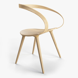 plywood chair 3D model
