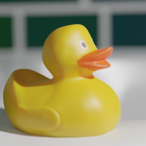 3D rubber duck