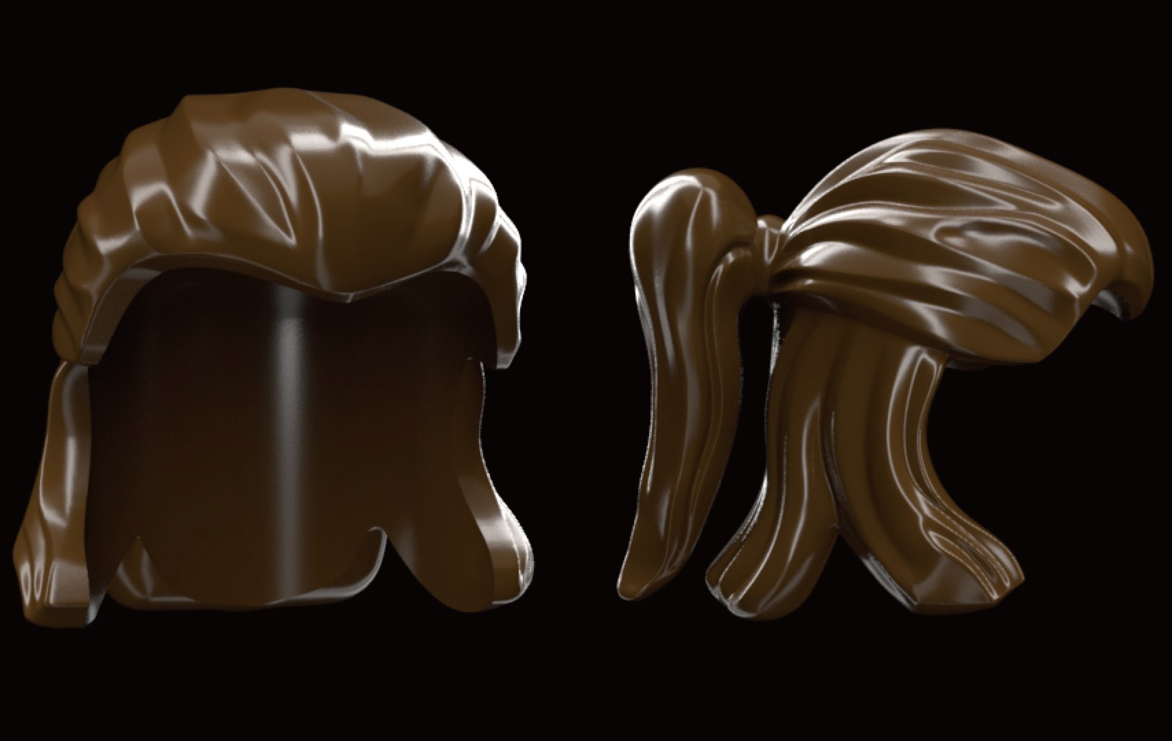 3D lego hair arya model TurboSquid 1537524