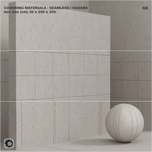 Material (seamless) - beton plaster concrete panel set 95