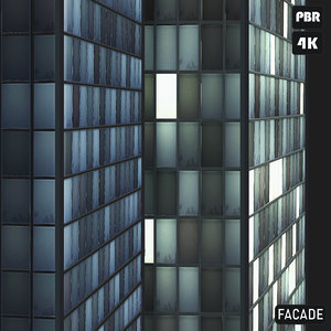 PBR Glass Facade Buildings textures