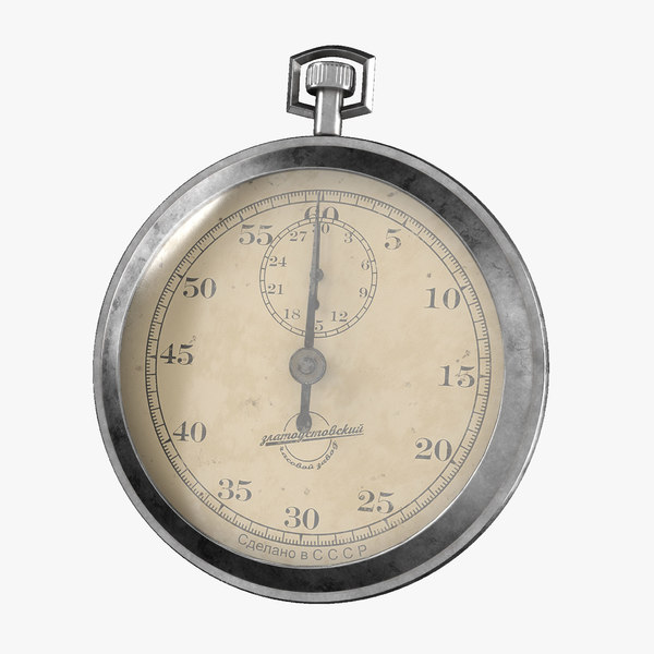 3D realistic stopwatch model