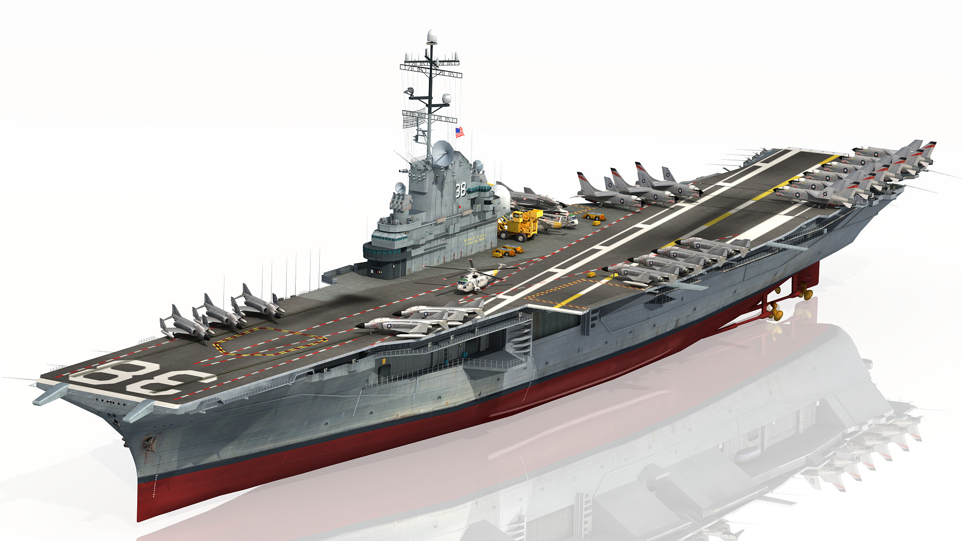 Uss shangri-la cvs 38 3D model - TurboSquid 1537774