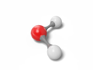 water molecule h2o modeled 3D model