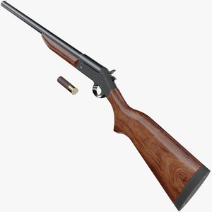 new pardner 10 gauge shotgun 3D model