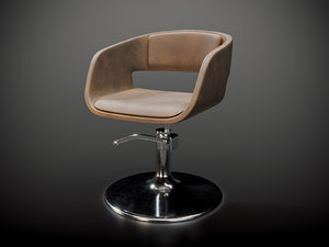 3D highpoly hairdresser chair