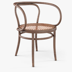 3D old thonet 209 chair model