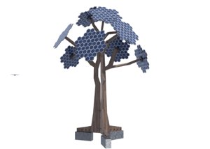 future energy solar trees 3D model