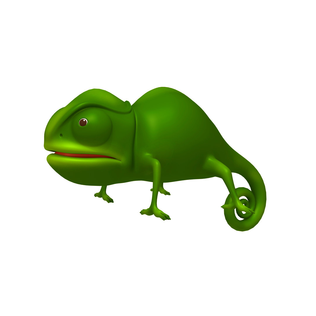 Chameleon Cartoon 3d Turbosquid 1538531