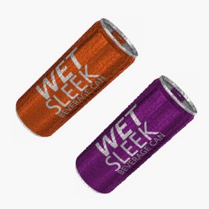 3D model wet sleek 10oz beverage