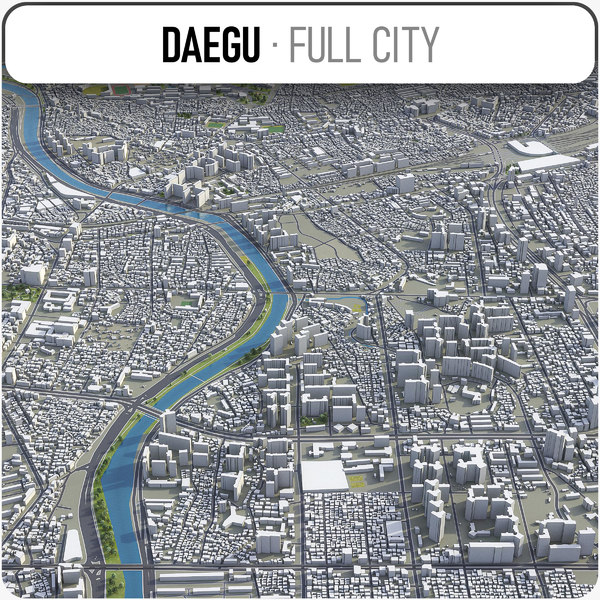 3D daegu surrounding - model
