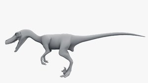 3D model velociraptor raptor