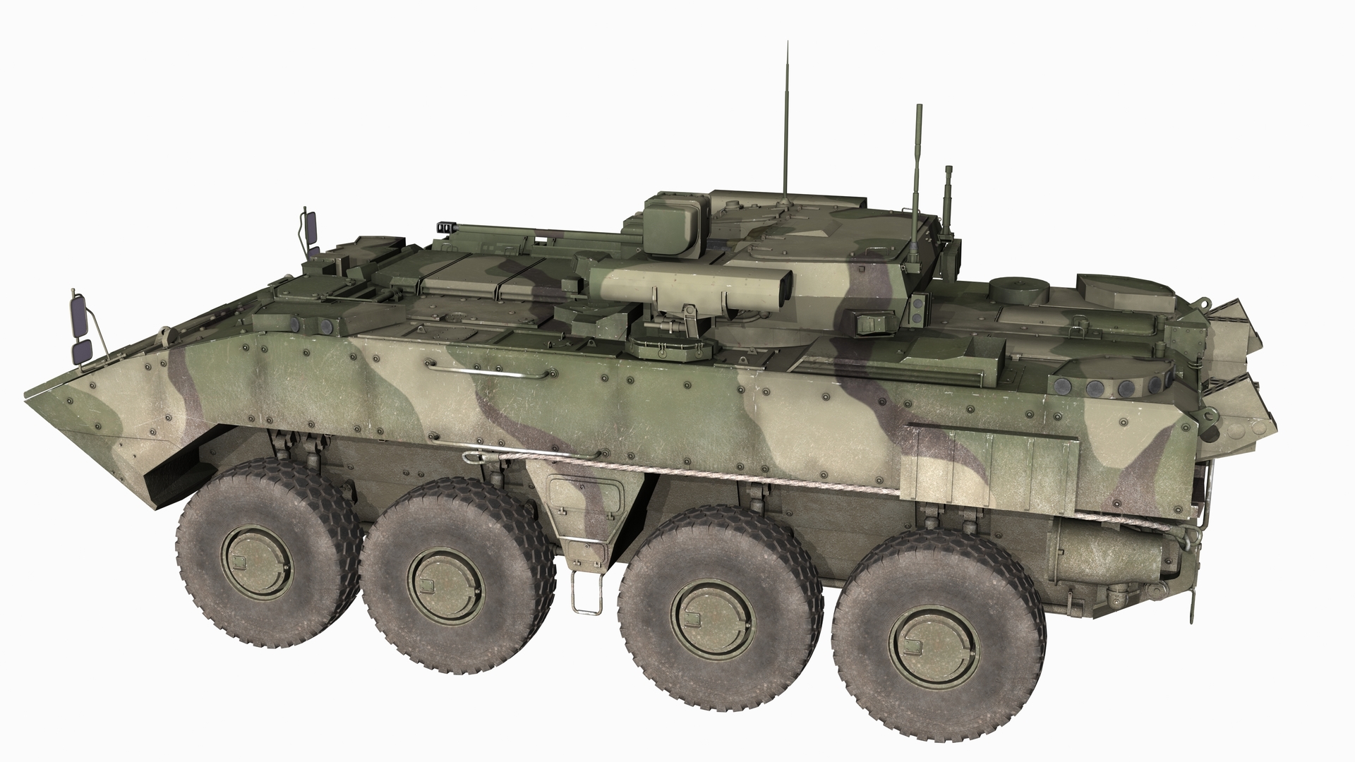K17 Boomerang Exército Russo APC Woodland PBR 154K Modelo 3D ...