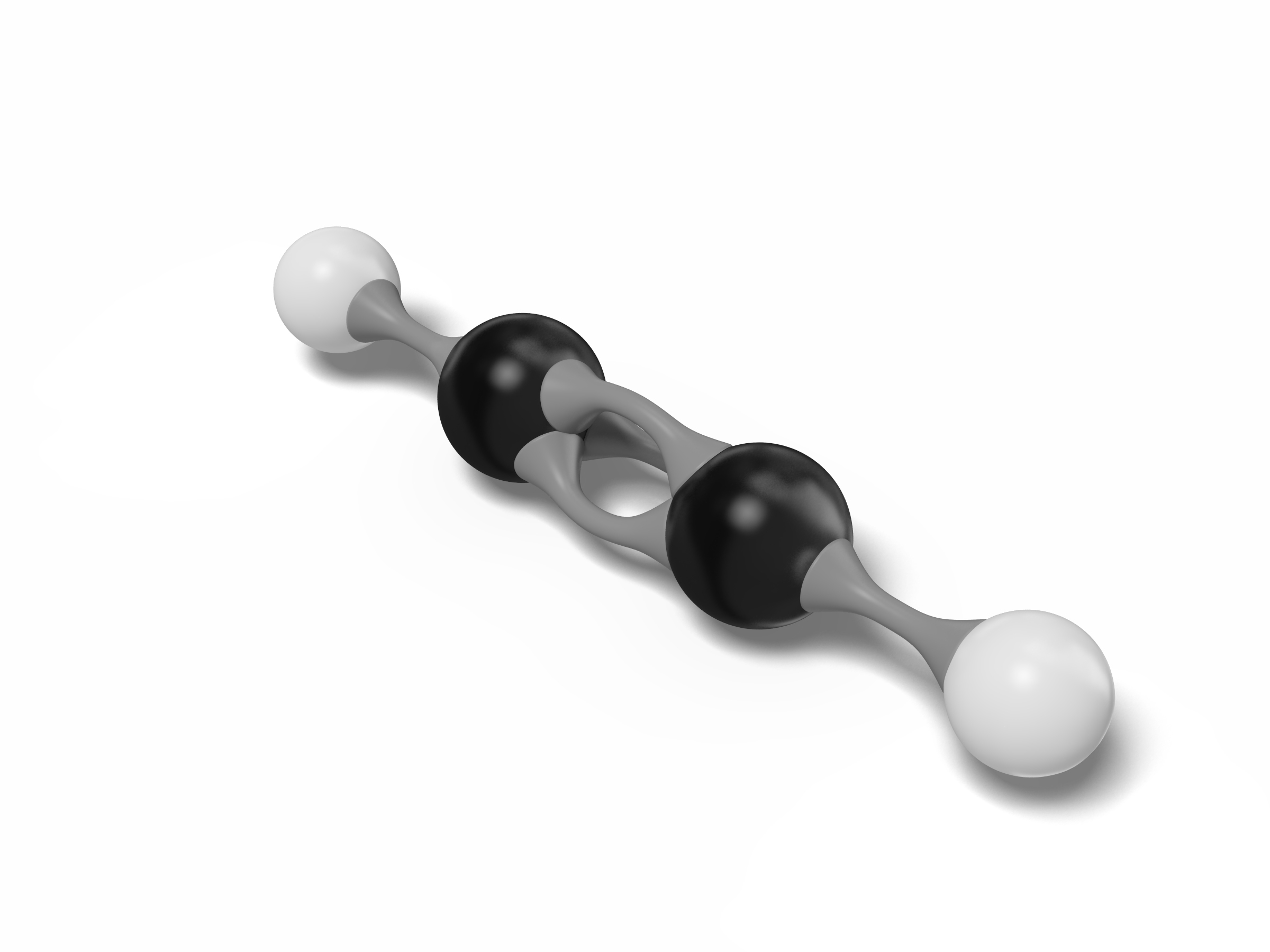 Acetylene molecule c2h2 modeled 3D TurboSquid 1538066