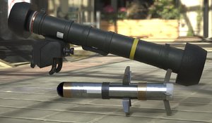3D fgm-148 javelin missile launcher