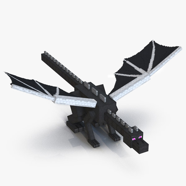 Minecraft Ender Dragon Rigged For Modo3dæ¨¡åž‹ Turbosquid 1538813