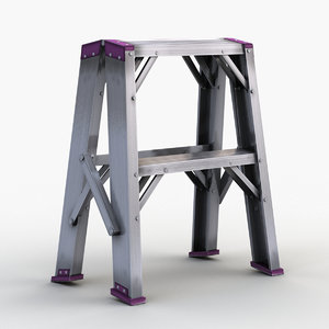 step ladder stepladder 3D model