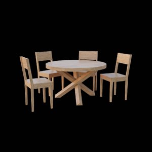 3D model table set