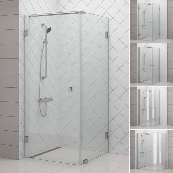3D model cabin showers svedbergs set
