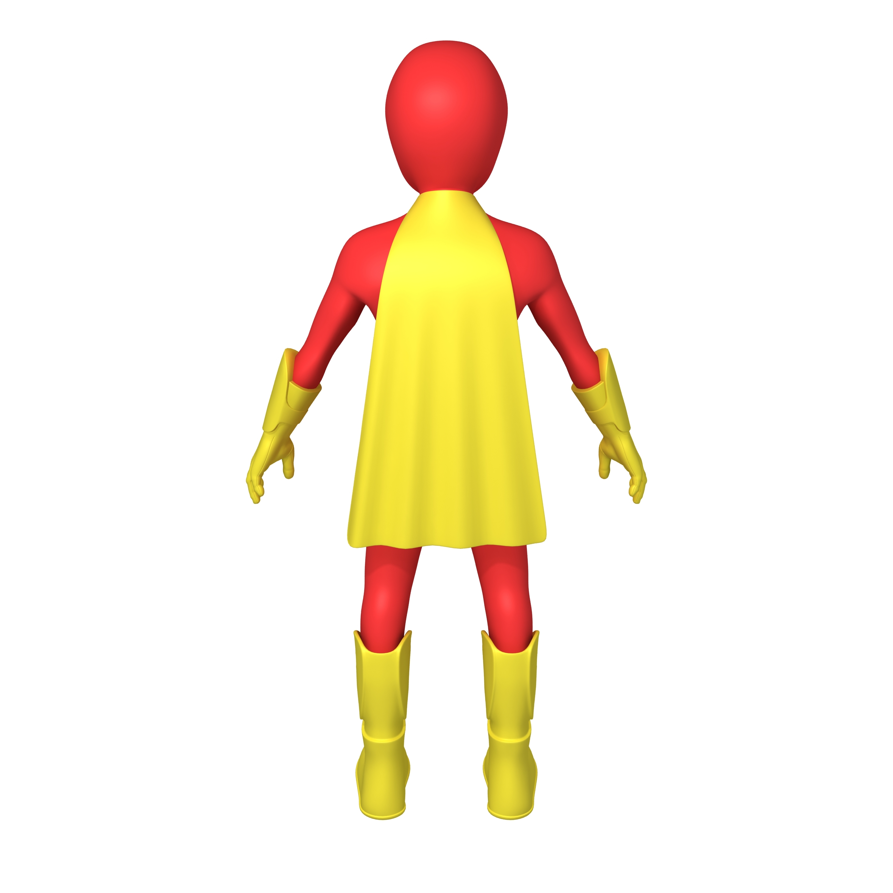 Superhero cartoon 3D model - TurboSquid 1539533