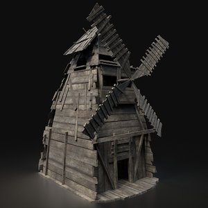 gen aaa viking wooden 3D model