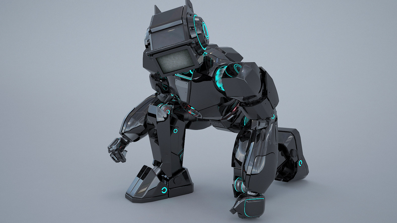 Gun robot 3D model - TurboSquid 1539593