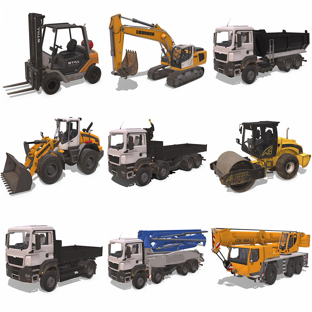 3D construction equipment TurboSquid 1539720