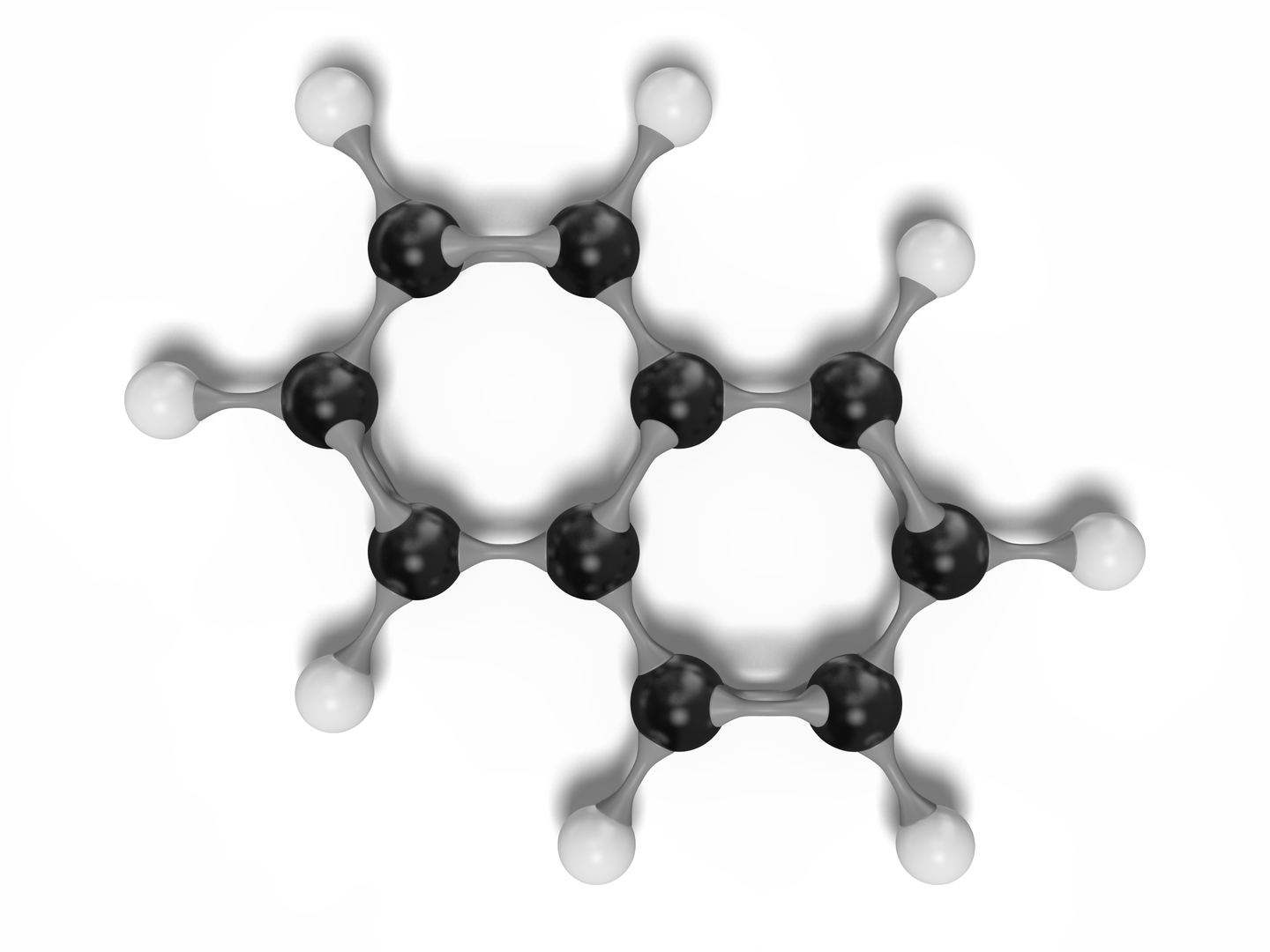 Naphthalene molecule c10h8 modeled 3D - TurboSquid 1539683