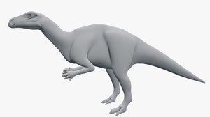 3D iguanodon model