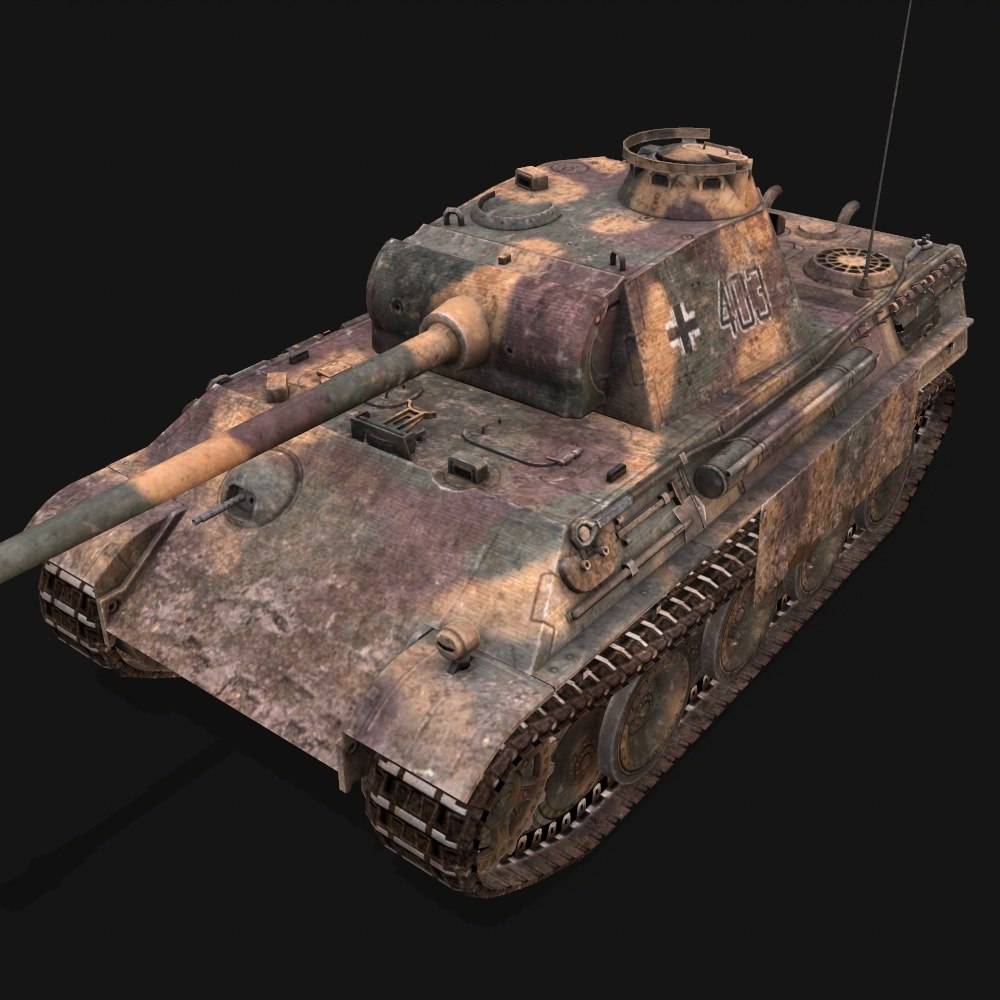 German heavy tank panther 3D model - TurboSquid 1539802