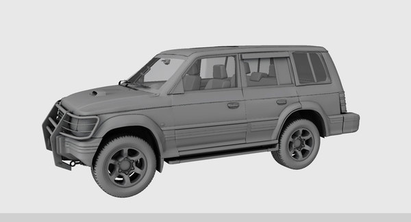 3D pajero car