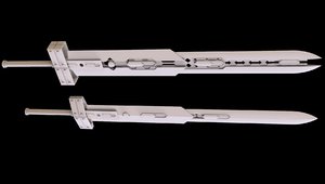 3D sword fusion center model