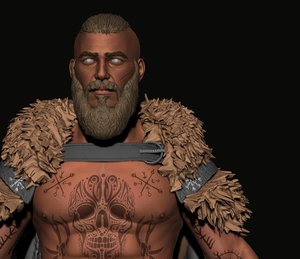 3D warrior character