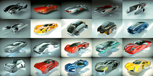 20 1 cool hover car 3D model