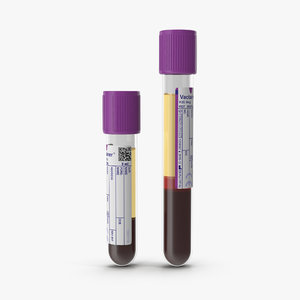 purple test tube 3D model