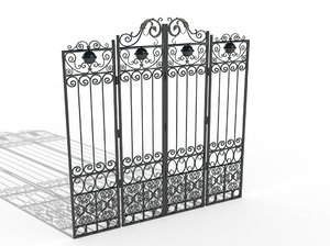 3D metal gate model