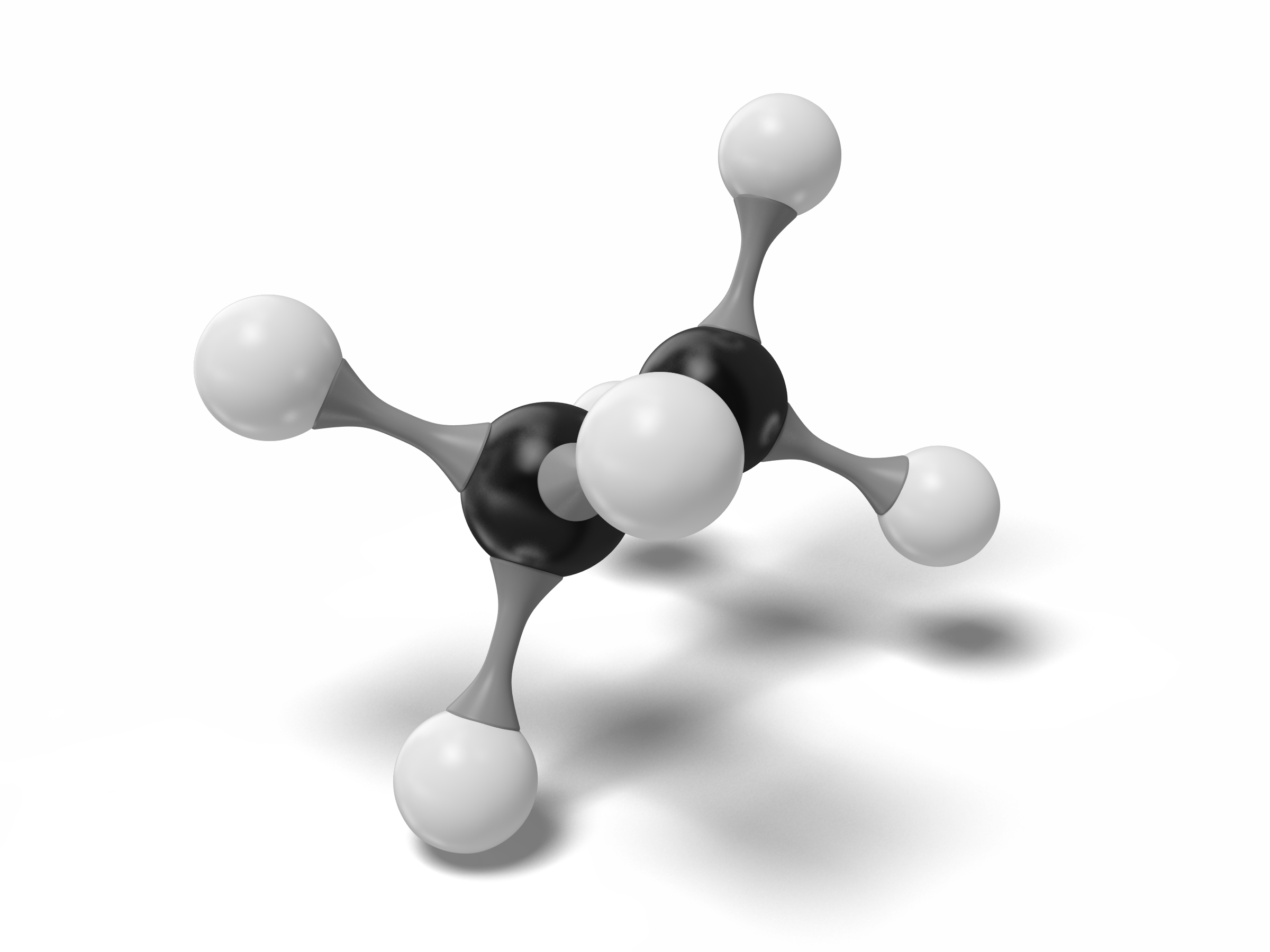 3d Ethane Molecule C2h6 Modeled Model Turbosquid 1540259