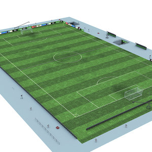 soccer field 3D model