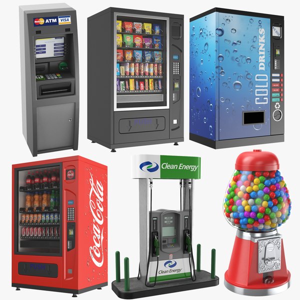 自動販売機コレクション3dモデル Turbosquid 1540409