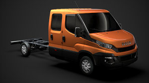 3D model iveco daily crew cab