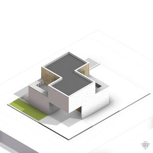 3D bitten house model