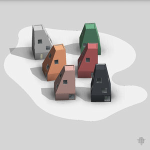 vertical village 3D model